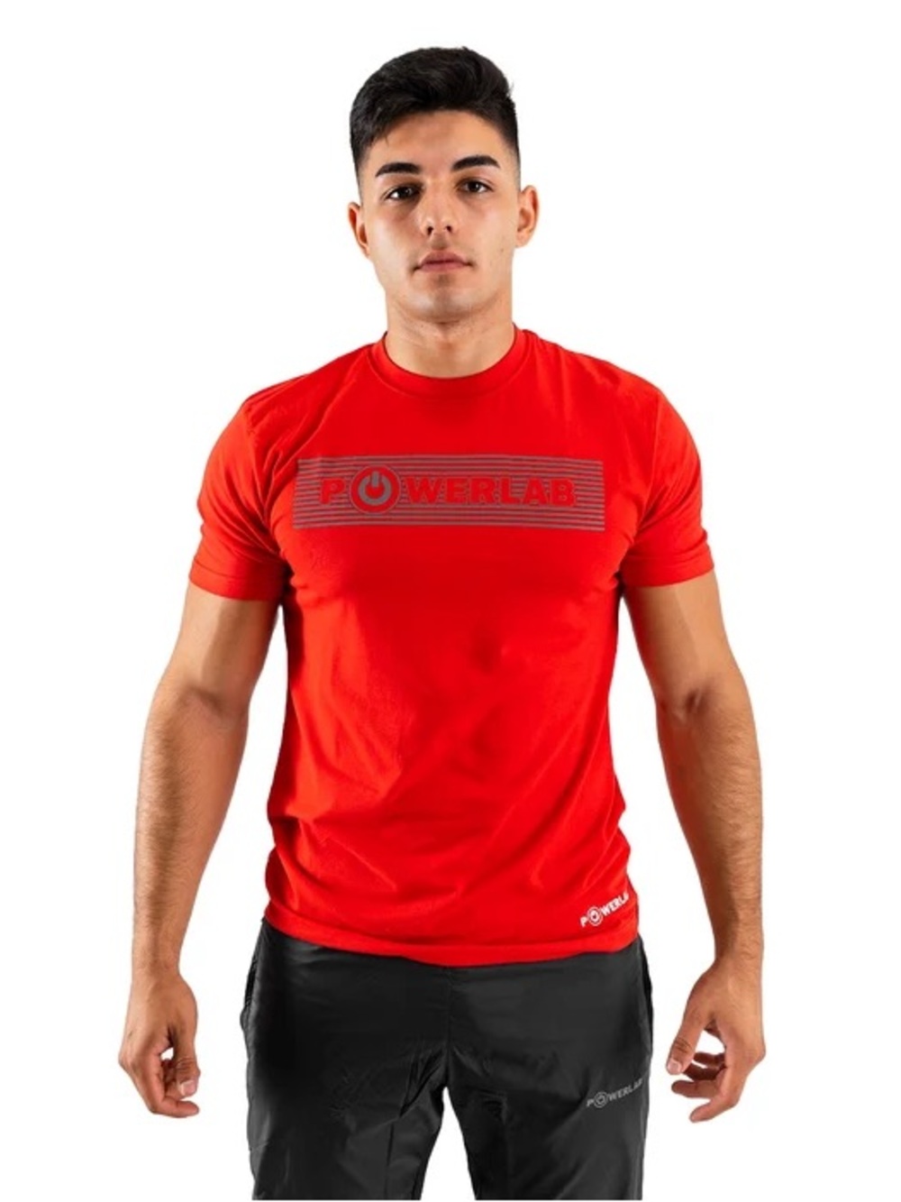 Men’s Red Logo Crew Neck T-Shirt